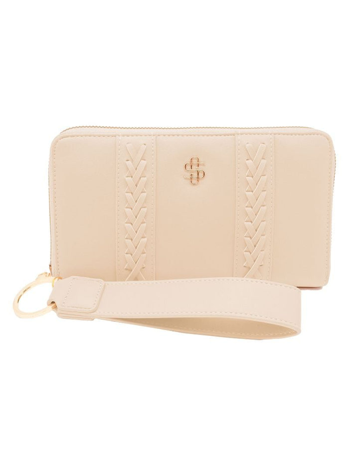 SS Soleil Leather Wallet - Ivory