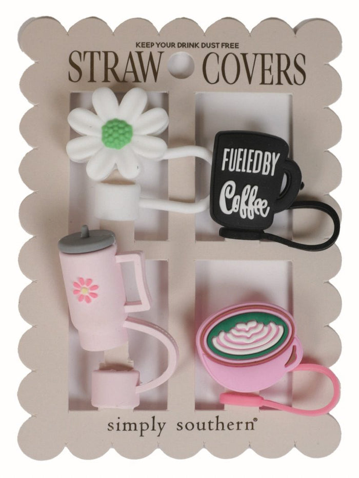 Simply Southern Straw Cover Pack - Coffee