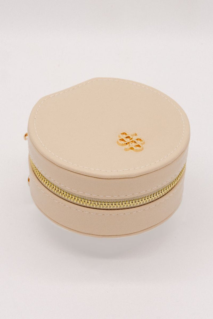 SS Leather Jewelry Box - Miami Ivory