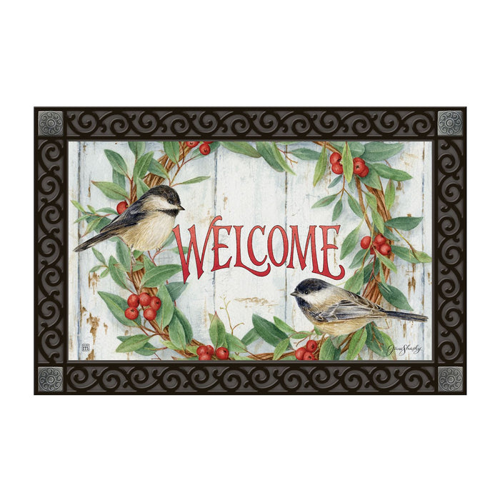 Mat Mate - Chickadee Wreath