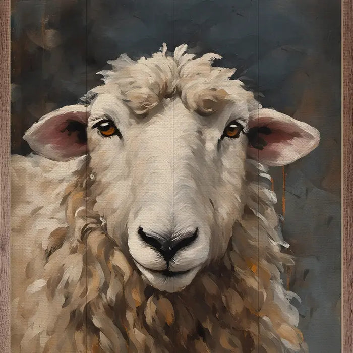 Blue Rust Sheep Wall Art