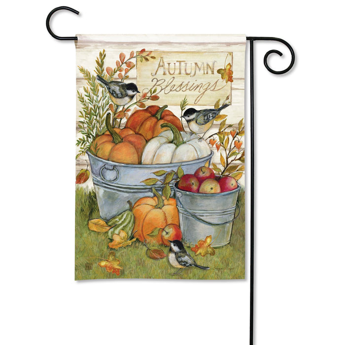 Garden Flag - Fall Buckets