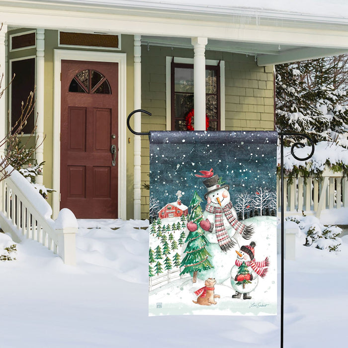 Garden Flag - Making Memories Snowmen