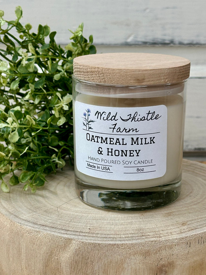 8oz Soy Candle-Oatmeal Milk & Honey