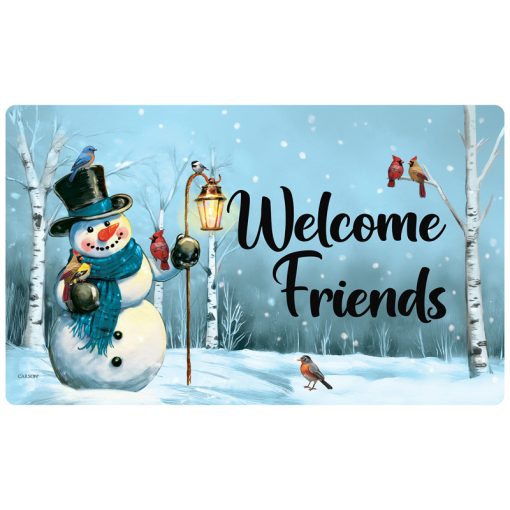 Mat Insert - Snowman Cardinal