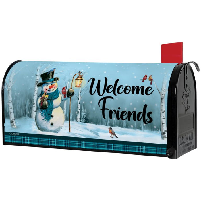 Mailbox Cover - Snowman Songbird