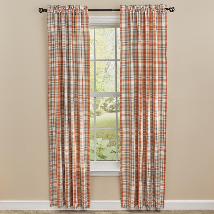 84" Curtain Panels - Apricot & Stone