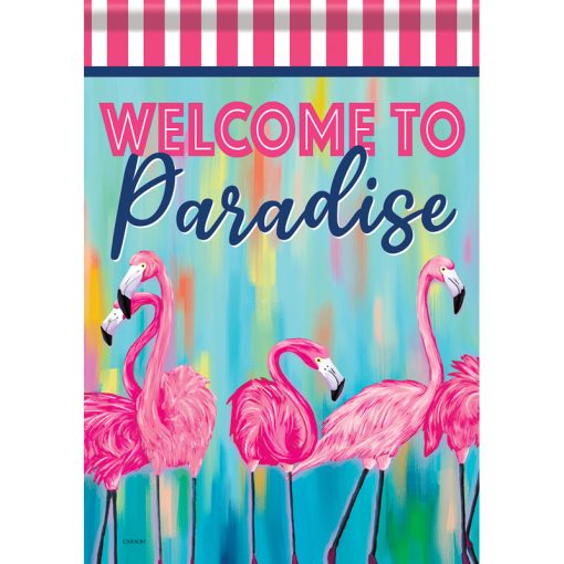 Garden Flag - Flamingo Paradise