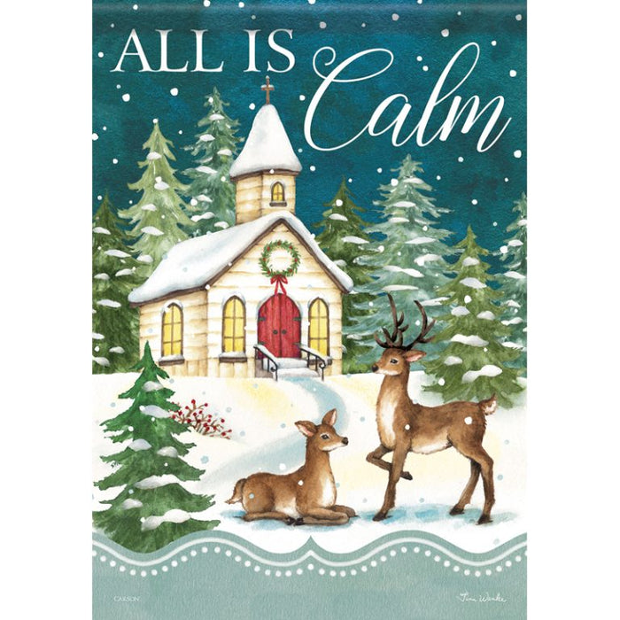 Garden Flag - Winter Church