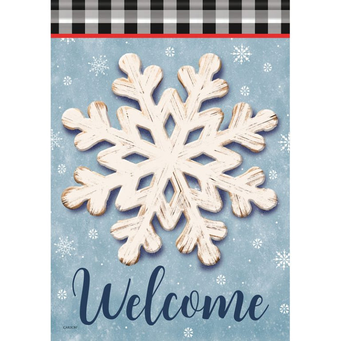 Garden Flag - Country Snowflake