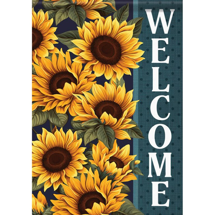 Garden Flag - Welcome Sunflower
