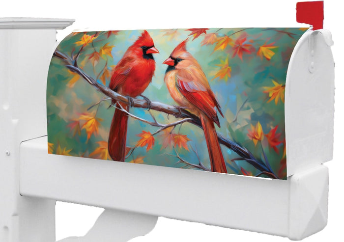 Mailbox Cover - Cardinal Couple