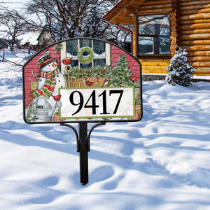 Yard DeSign - Garden Snowman