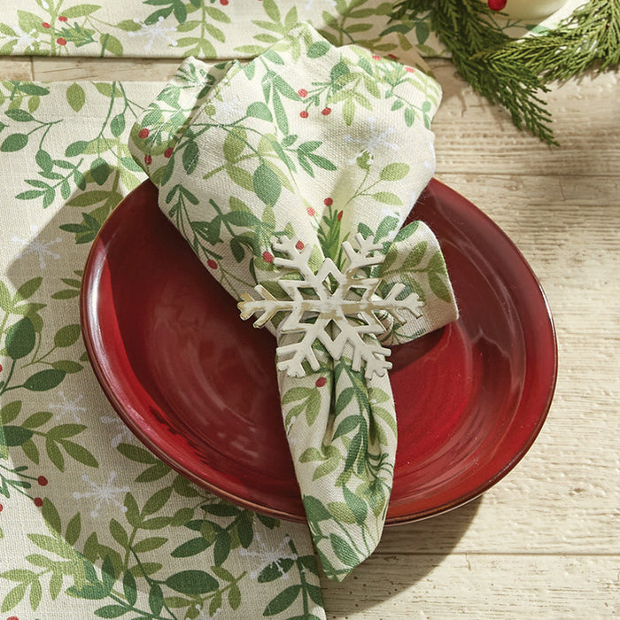 Napkin  - Snowflakes and Berries