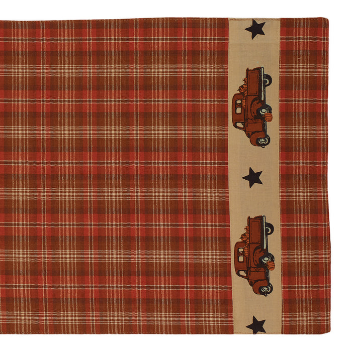 13" x 36" Table Runner - Fall Truck