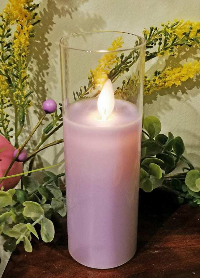 Slim Pillar Candle - Lavender