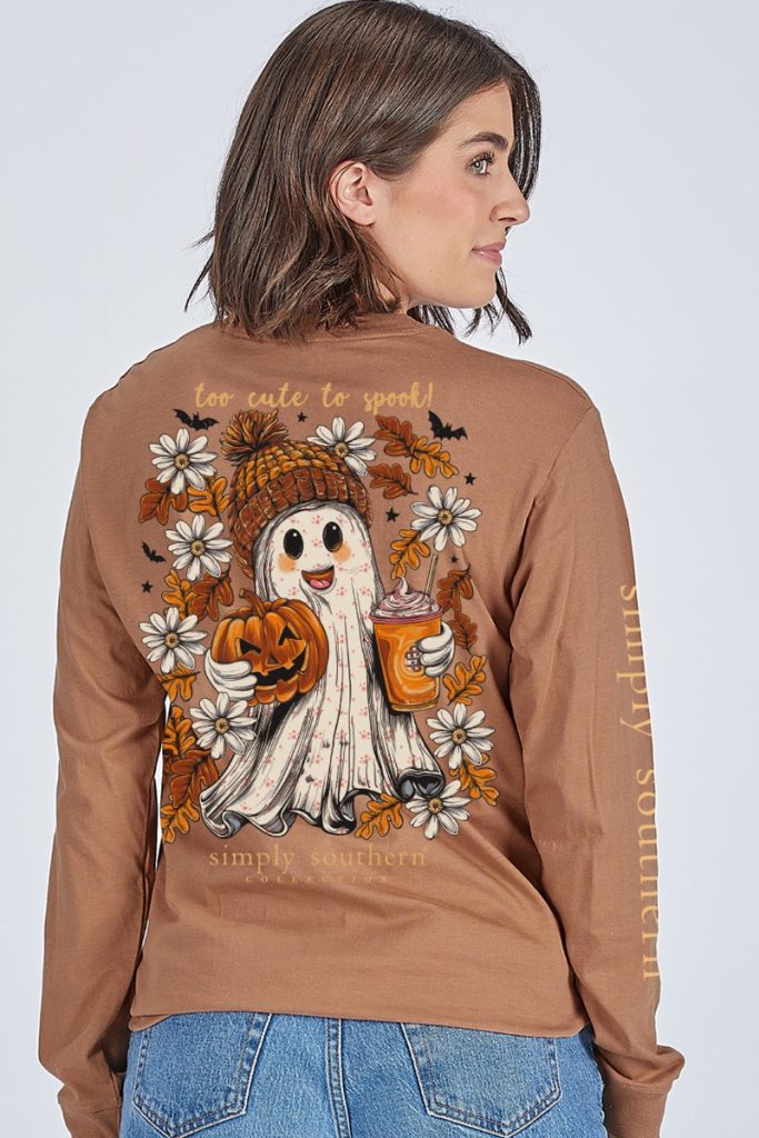 Simply Southern LS Tee - Ghost Chesnut