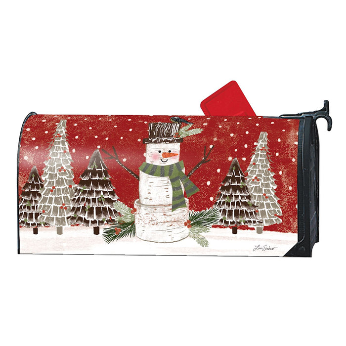 Mailbox Cover - Garden Snowman