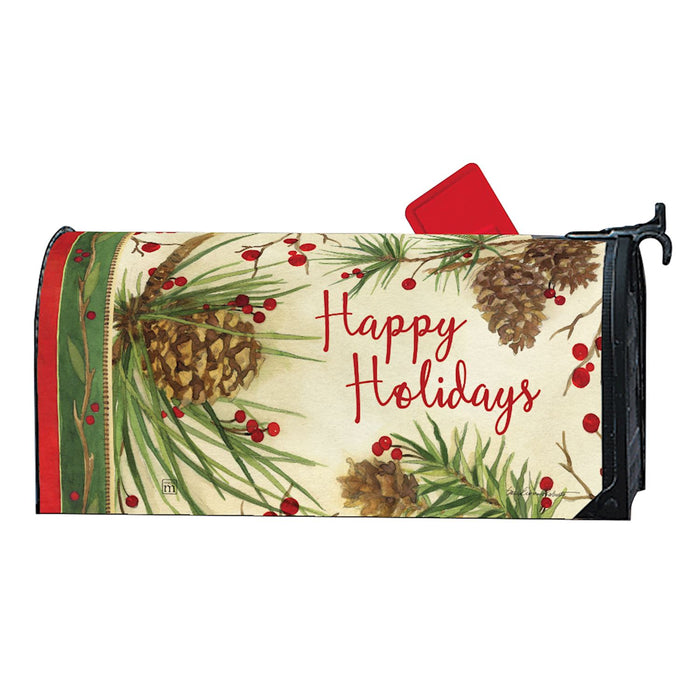 Mailbox Cover - Berries and Pine