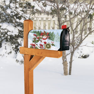 Mailbox Cover - Sledding Snowmen