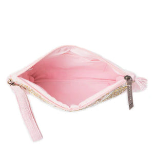 Myra Bag - Desert Diamond Pouch In Light Pink