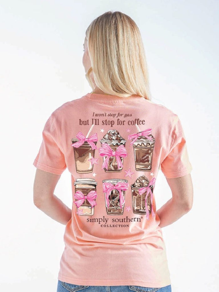 Simply Southern Tee - Coffee Peach