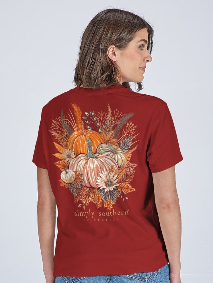 Simply Southern Tee - Pumpkin Carmine