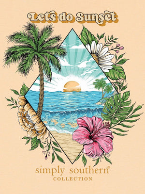 Simply Southern Tee - Sunset Sun