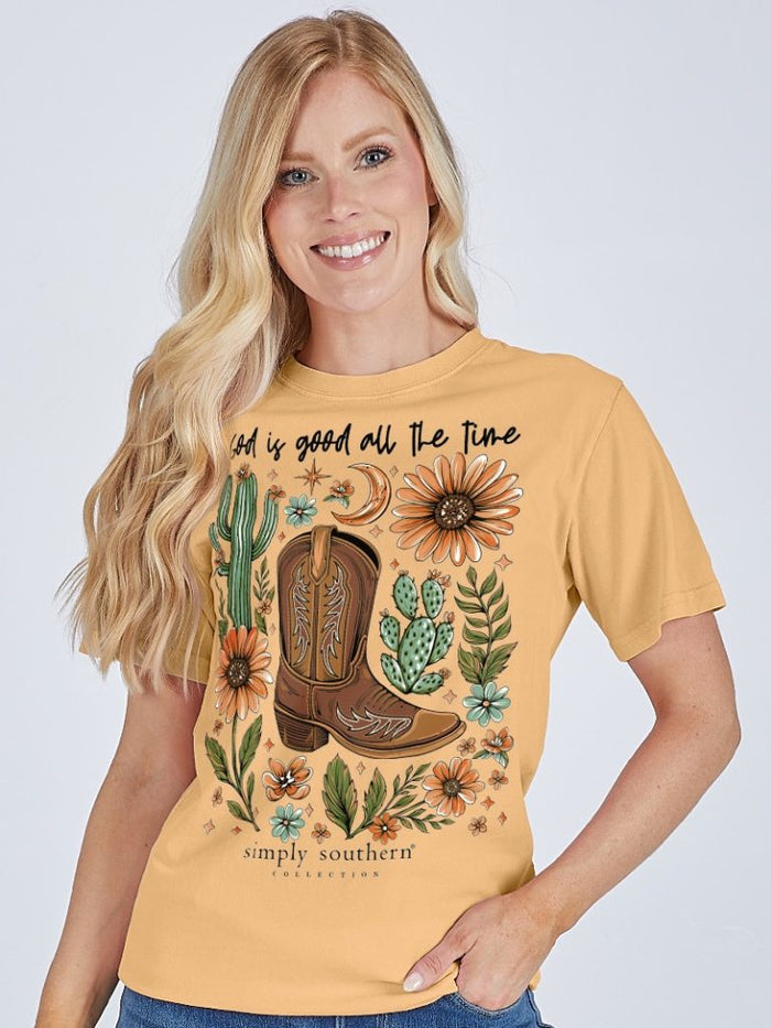 Simply Southern Tee - Time Bisque