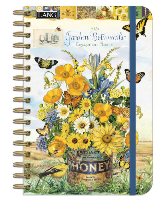 Lang Engagement Spiral Planner - Garden Botanicals