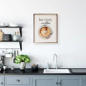 But First Coffee Heart Wall Art