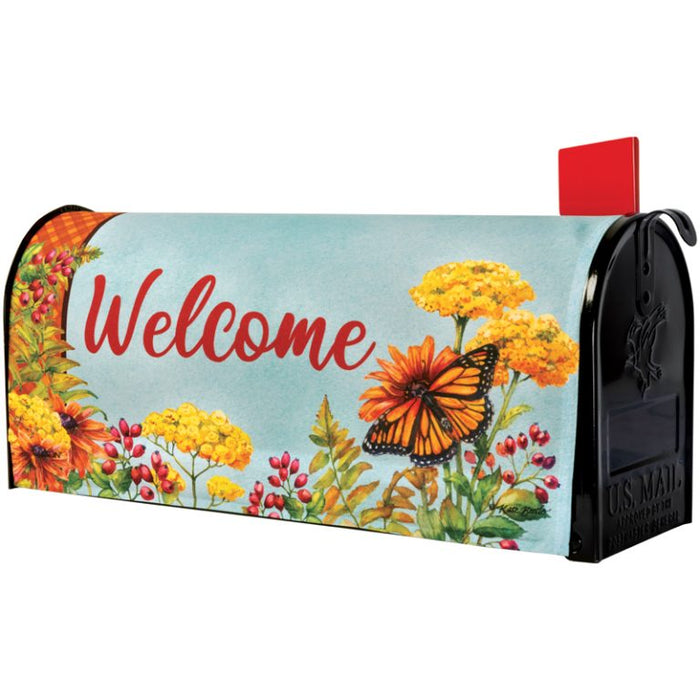 Mailbox Cover - Autumn Monarchs