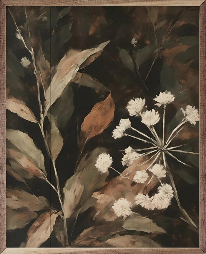 Cream Florals Wall Art