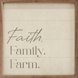 Faith Family Farm Wall Art