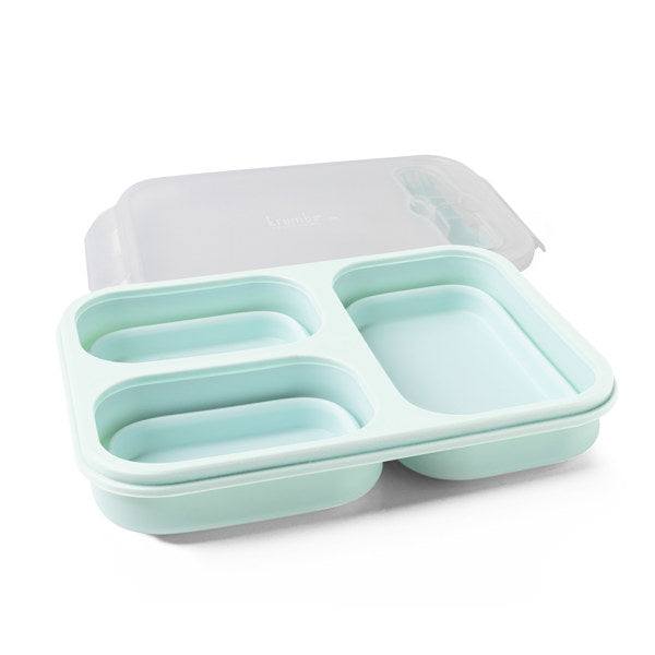 Collapsible Silicone Meal Prep Container - Mint