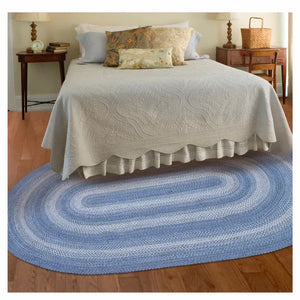 Braided Rug HS 4x6 Oval - Denim