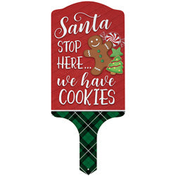 Garden Stake - Santa Stop Here