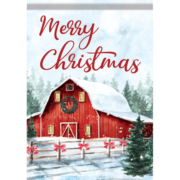 Standard Flag - Snowy Barns
