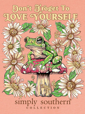Simply Southern Tee - Frog Peach