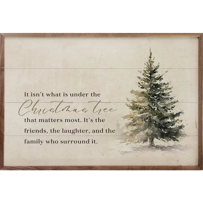Under the Christmas Tree Wall Art