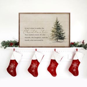 Under the Christmas Tree Wall Art
