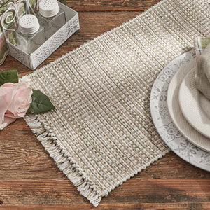 13"X36" Table Runner - Basket Weave Meadow