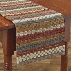 54" Table Runner - Chindi Gathered Pumpkin