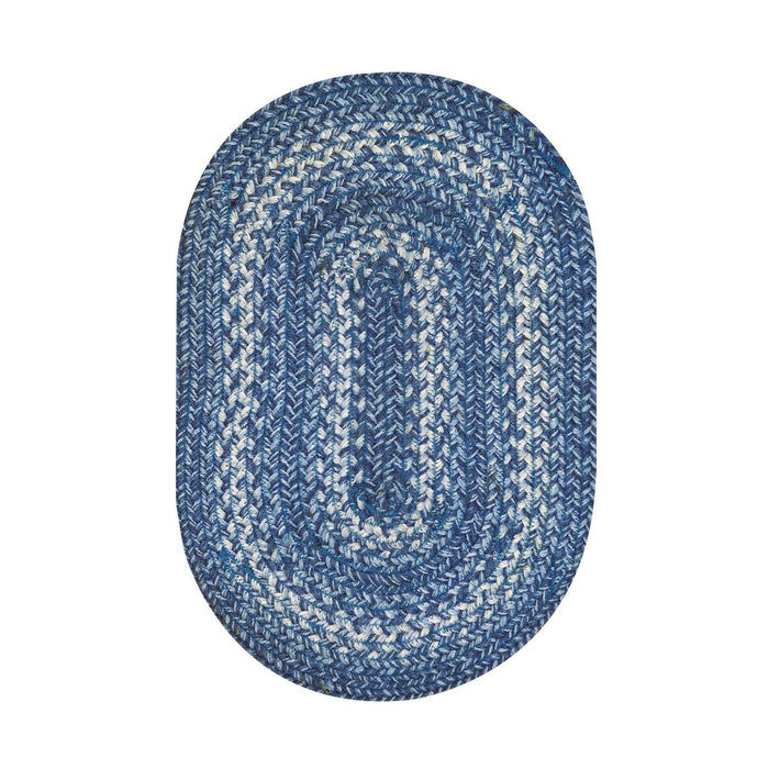 Braided Placemat HS 13x19 Oval - Denim
