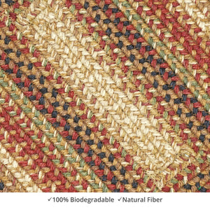 Braided Rug HS 27x45 Rectangle - Gingerbread