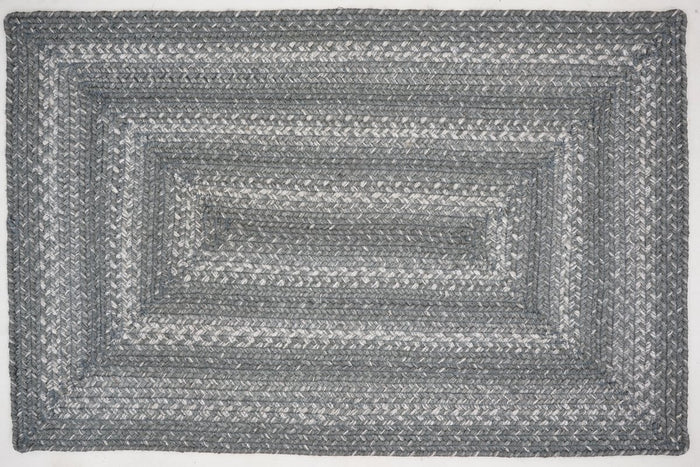 Braided Rug HS 27x45 Rectangle - Grey Cloud